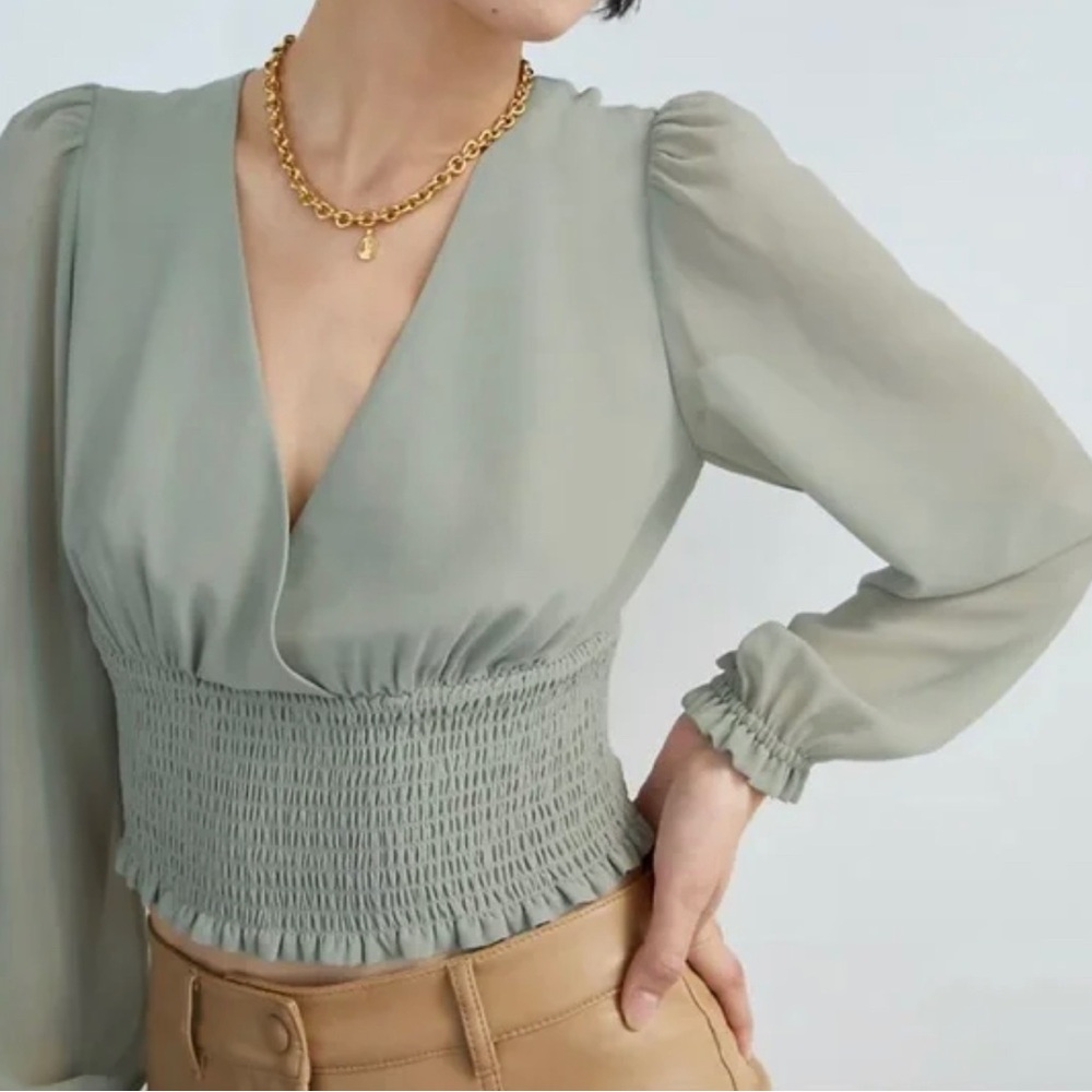 Wilfred wistful blouse , sage colour